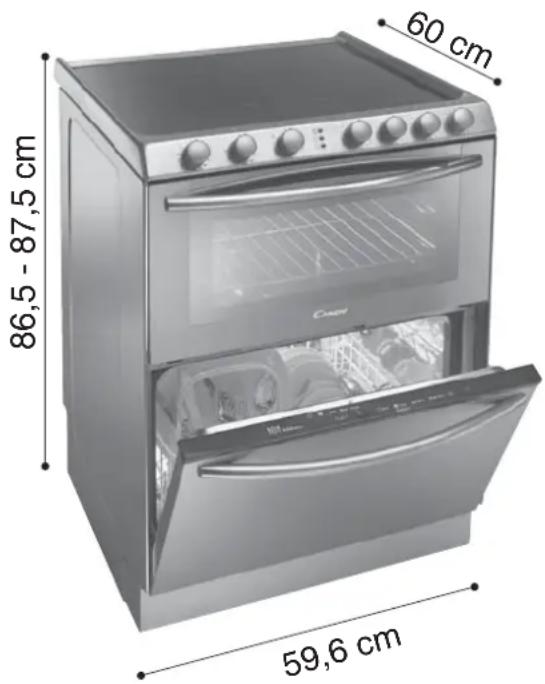 60 cm 86,5 - 87,5 cm 59,6 cm