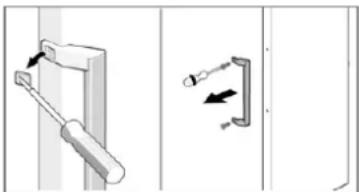 BOMANN GS 7325.1 - Replacing the door handle - 1