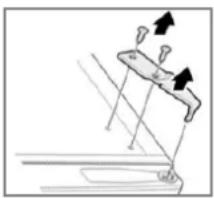 BOMANN GS 7325.1 - Replacing the door hinge - 1