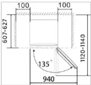 100 100 607-627 135° 940 1120-1140