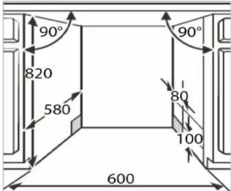 90° 820 580 600 90° 80 100