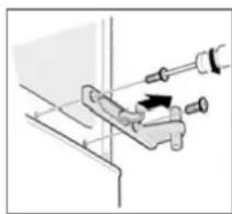 BOMANN KG 7331 - Replacing the door hinge - 2