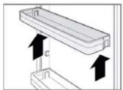 BOMANN KG 7331 - Removing / inserting the door racks - 1