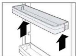 BOMANN DT 7318.1 - Removing / inserting the door racks - 1