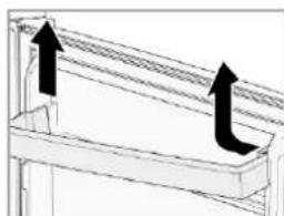 BOMANN DT 7318.1 - Removing / inserting the door racks - 2