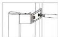 BOMANN VS 7329 IX - Assembling the door handle - 2