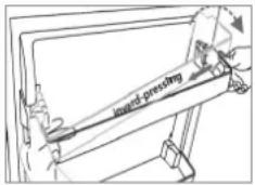 BOMANN KB 7235 - Türfachbügel entnehmen / einsetzen - 2