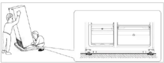 BOMANN SBS 7335 IX - Levelling the appliance - 1