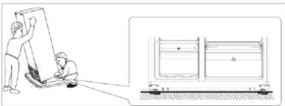 BOMANN SBS 7336 - Levelling the appliance - 1