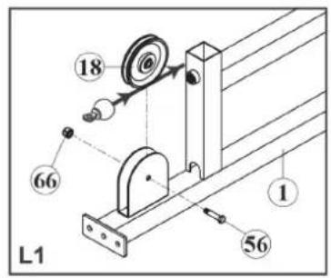 BodyCraft Lat Pull Tower - SCHRITT 6: Unteres Kabel montieren - 2