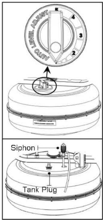 LEVEL ADJUST Siphon Tank Plug