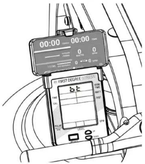 00:00 00:00 TIME — METER 0 MACTS 0 VSW 100mV SET PEREACH 0 0 0 SPM FIRST DEGREE FITNESS TIME CAL b.t STORM TIME BAT1 RST PULSE 0000 LEVEL SPM OFF