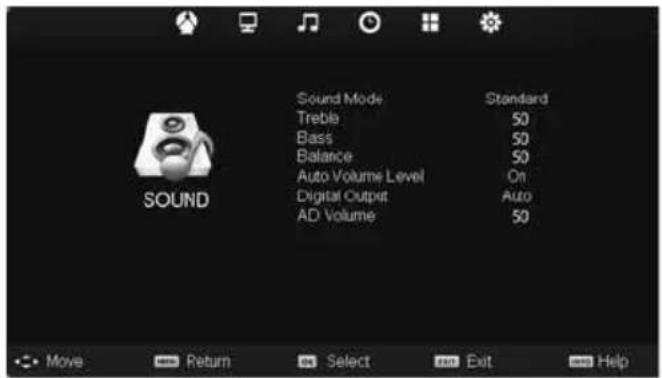 E-motion X32/69G-GB-TCU-UK - SOUND MENU - 1