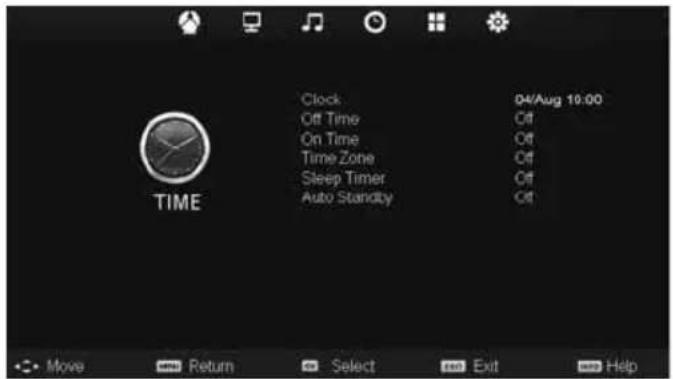 E-motion X32/69G-GB-TCU-UK - TIME MENU - 1