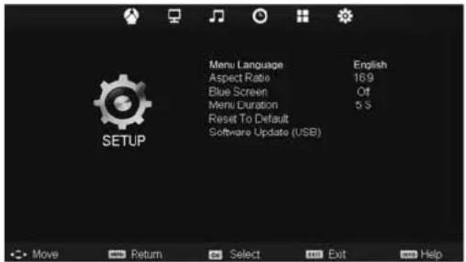 E-motion X32/69G-GB-TCU-UK - SETUP MENU - 1