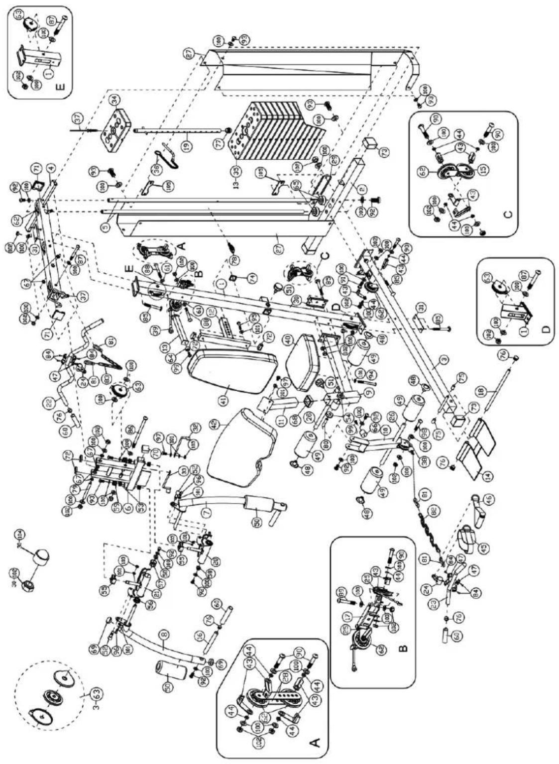 Marcy MKM-81010 - EXPLOSIONSDARSTELLUNG - 1