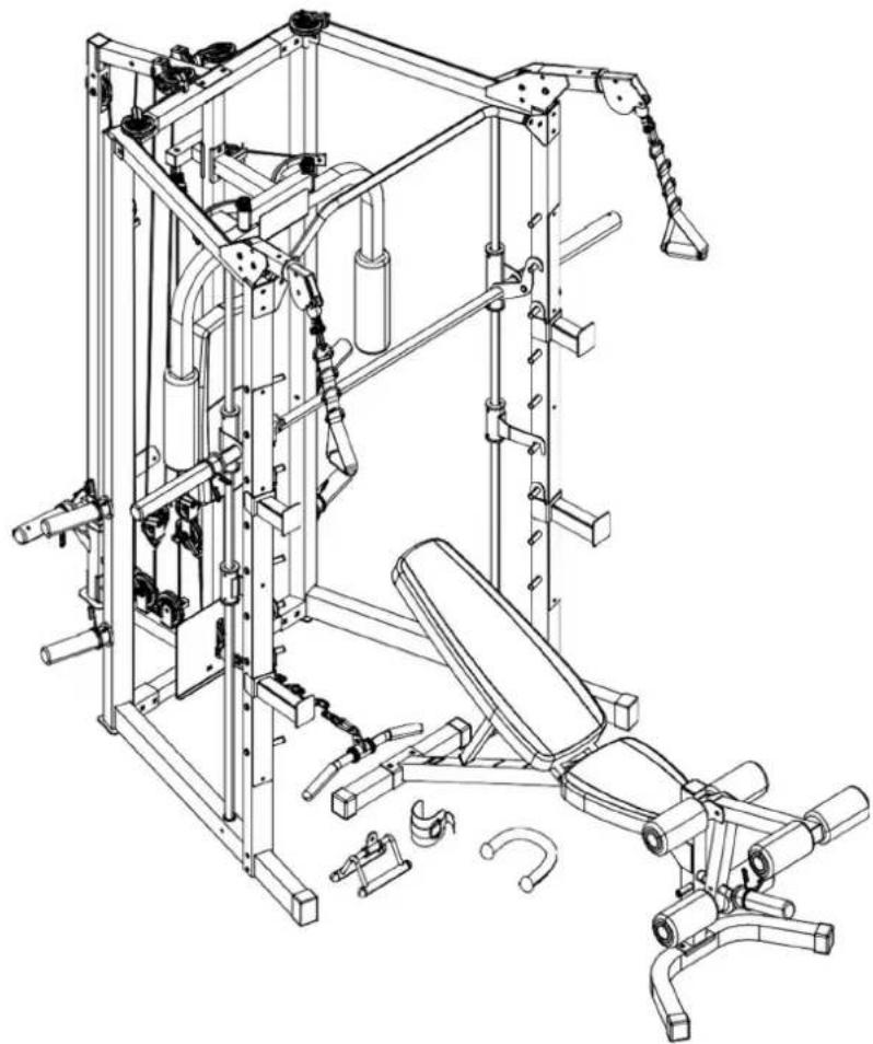 Marcy RS7000 - KRAFTKÄFIGSYSTEM - 1