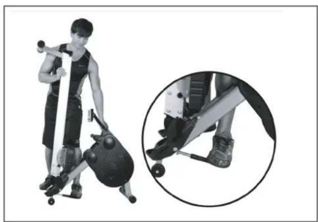 Duke Fitness RX40 - Aufklappen des Rudergerätes - 1