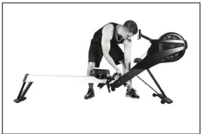 Duke Fitness Aquon Evolution - Klappen des Rudergerätes Folding of the rowing machine - 1