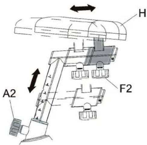 Cardiostrong BX69 - Einstellung der Sitzposition - 1