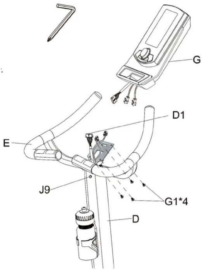 Cardiostrong BX69 - Schritt 5: Aufbau der Konsole - 1