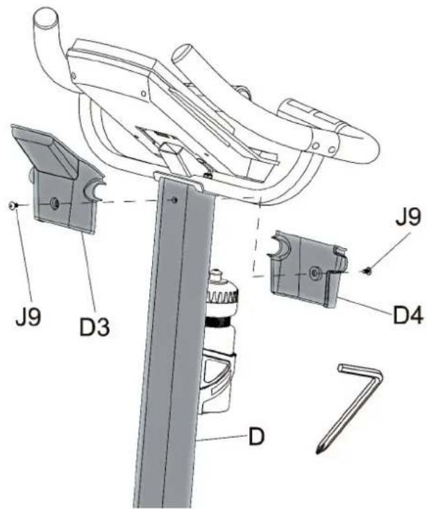 Cardiostrong BX69 - Schritt 6: Aufbau der Konsolenabdeckungen - 1