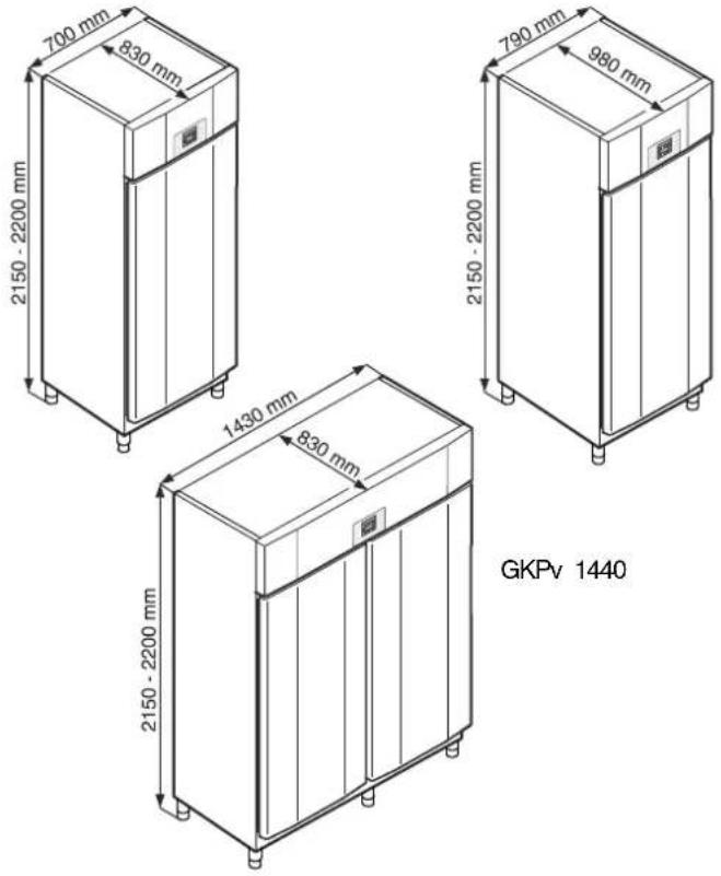 LIEBHERR GKPv 6540 - Appliance dimensions - 1