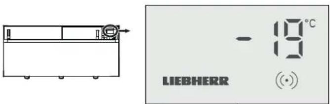 LIEBHERR SGTm 1172 - Display im Anzeigemodus - 1