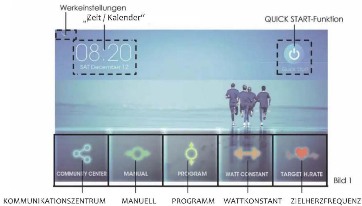 Cardiostrong EX80 Plus - Einschalten und erste Einstellungen - 1