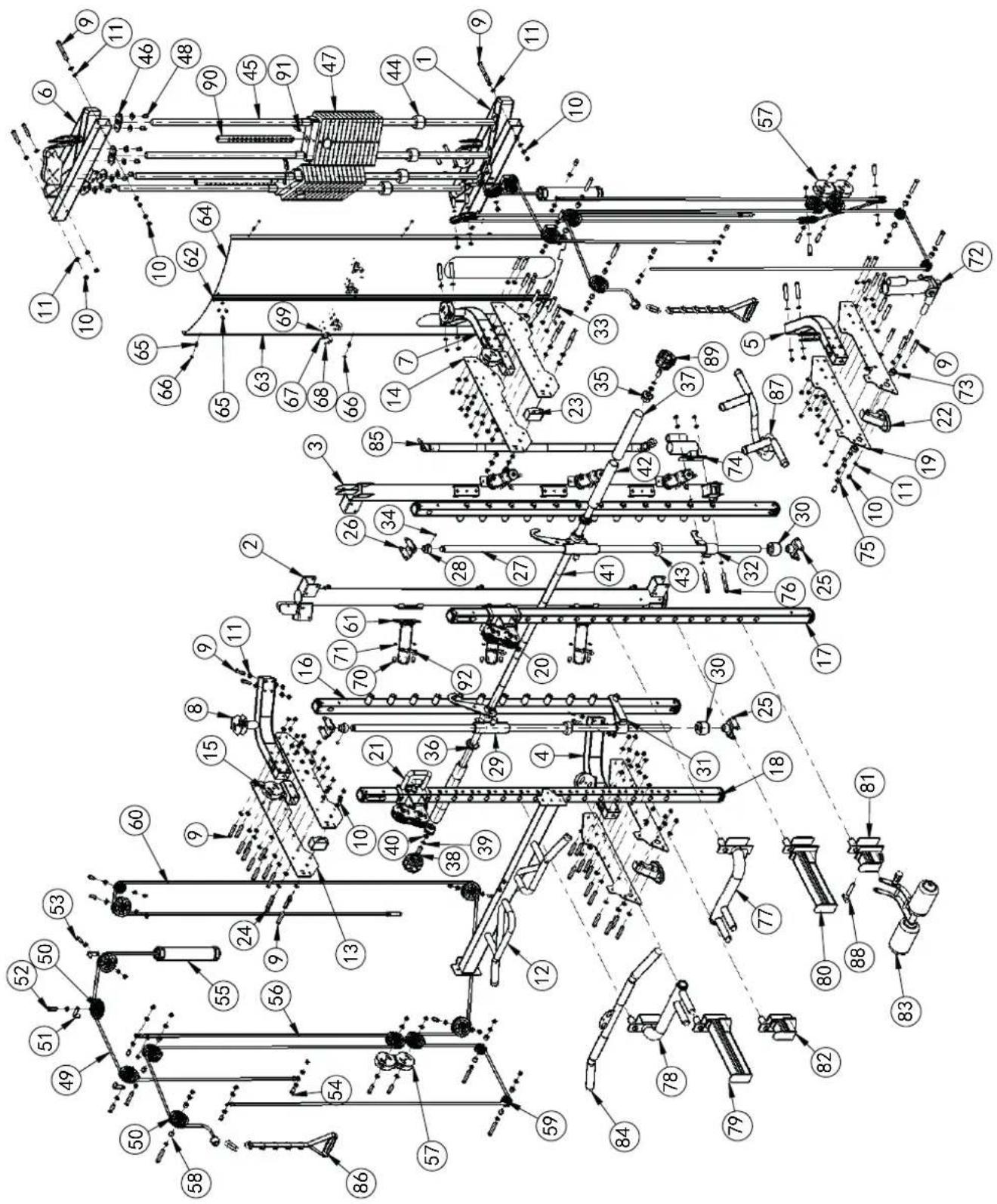 TAURUS Multi Smith Pro - Explosionszeichnung - Kraftstation - 1