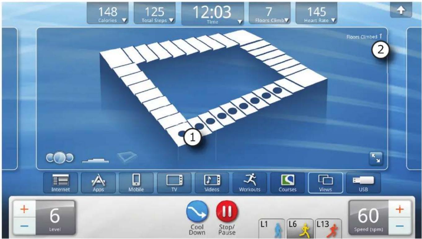 Life Fitness Platinum Club Series Discover SE - TRAININGSPROFIL - ENDLESS STAIRCASE (NUR FÜR POWERMILL) - 2
