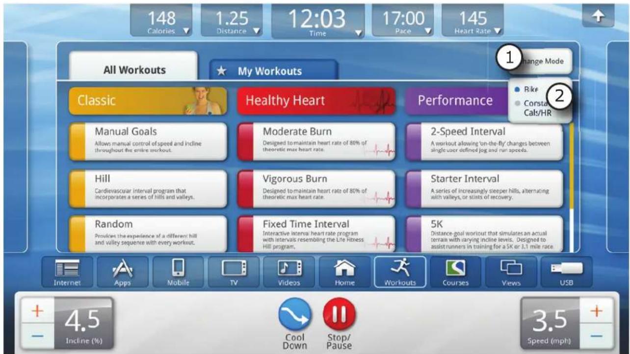Life Fitness Platinum Club Series Discover SE - ÄNDERN DES TRAININGSZIELS - 2