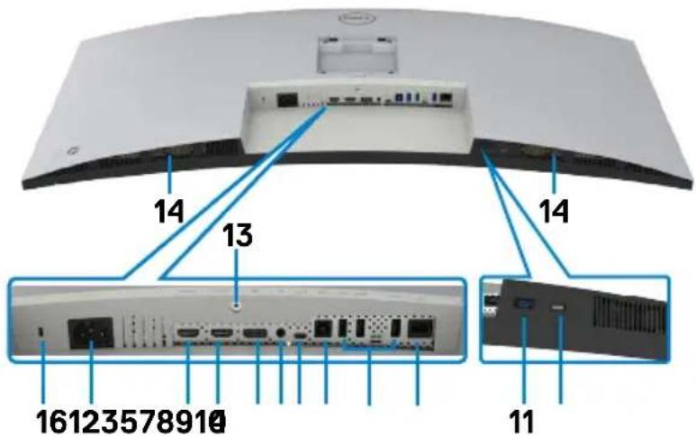 DELL UltraSharp U4021QW - Ansicht von unten - 1