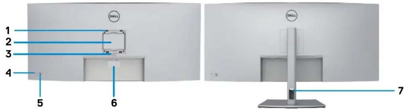 DELL UltraSharp U4021QW - Teile und Bedienelemente identifizieren - 2