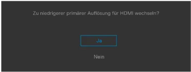 DELL UltraSharp U4021QW - Umschalten auf niedrigere / höhere primäre Auflösung - 3