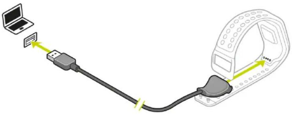 TOMTOM Runner 2 - Mit der Dockingstation aufladen - 1
