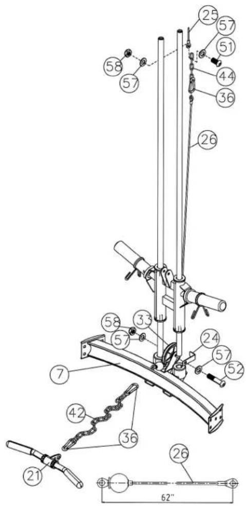 Marcy MWB1282 - SCHRITT 5 (BILD 5 & Cable Loop Diagramm) - 1