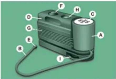 Labeled diagram of an air vent device with numbered components