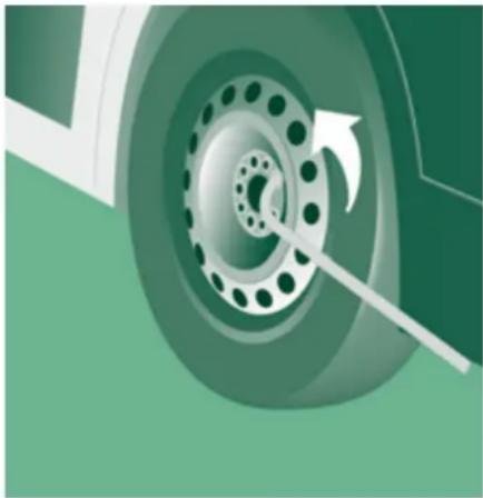CITROEN Relay (2014) - Chaging a wheel - 1