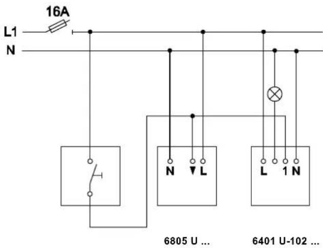 Busch-Jaeger 6401 U-102 - Achtung - 2