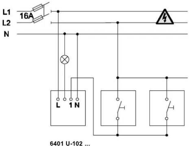 Busch-Jaeger 6401 U-102 - Achtung - 1
