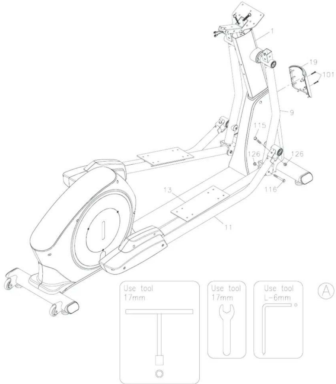 TAURUS X10.5 Smart - Schritt 4: Montage Pedalarme - 1