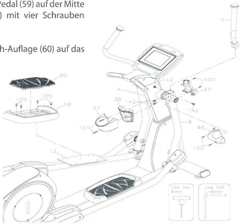 TAURUS X10.5 Smart - Schritt 11: Montage Pedale und Flaschenhalterung - 1