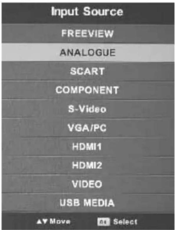 UMC M32/57G_GB-FTCU-UK - Choosing Mode Input/Source - 1