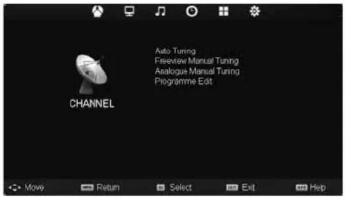 UMC M40/74G-GB-FTCU-UK - CHANNEL MENU - 1