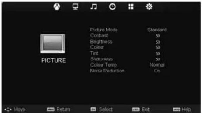 UMC M40/74G-GB-FTCU-UK - PICTURE MENU - 1