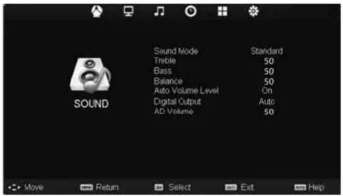UMC M40/74G-GB-FTCU-UK - SOUND MENU - 1