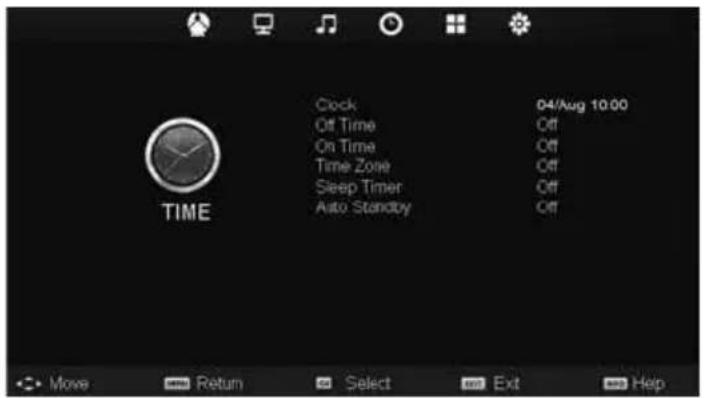 UMC M40/74G-GB-FTCU-UK - TIME MENU - 1