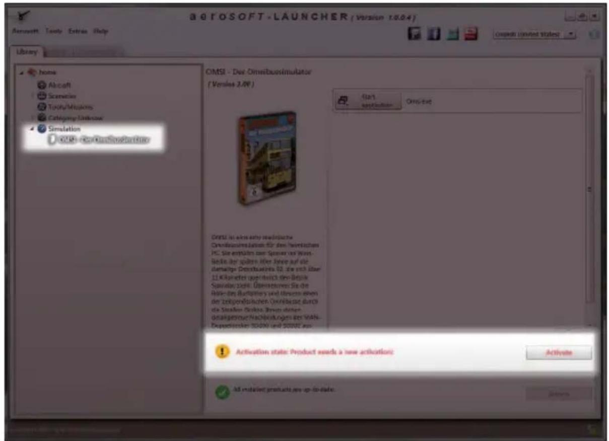 AEROSOFT London Underground Simulator - How do I activate a SOFTWARE PRODUCT? - 1