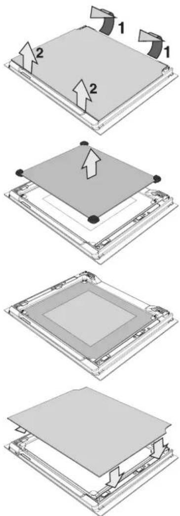 SMEG C6GMXA8 - Replacing the glass panels: - 1